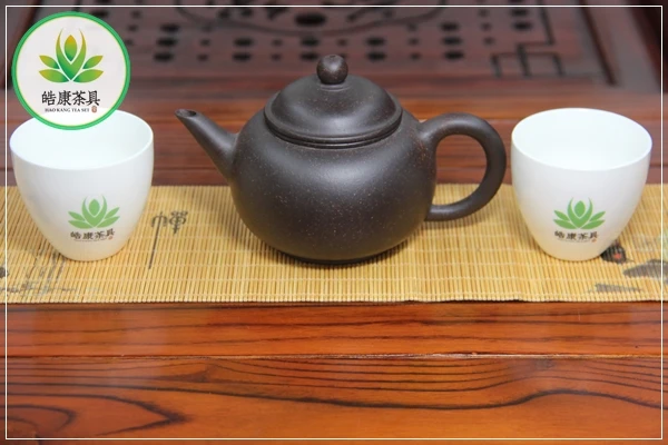 

Dark red clay real yixing chinese kung fu tea set teapot Skyline for puer oolong black tea 210 ml