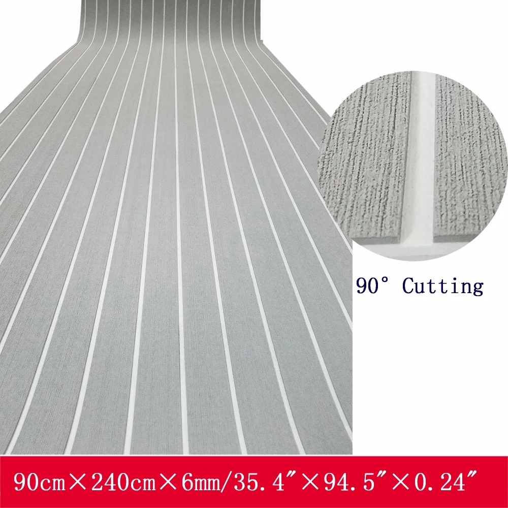 PROD 32947505955 EVA Boat Teak Decking Sheet Yacht Marine Flooring
Carpet Self Adhesive 90x240cm Light Grey In White Marine Accessories
