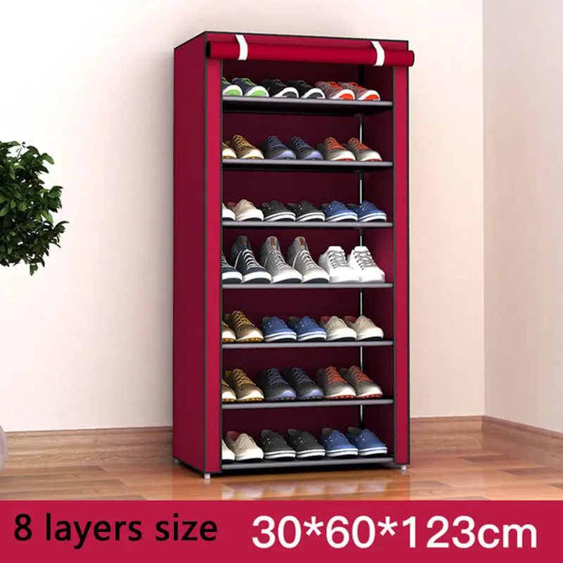 Home Dustproof Shoe Rack Folding Assembly Cloth Shoes Cabinet 4 layer 5 layer 6 layer 8 layer 10 layer Shoe Organizer Rack Home Dustproof Shoe Rack Folding Assembly Cloth Shoes Cabinet 4 layer 5 layer 6 layer 8 layer 10 layer Shoe Organizer Rack