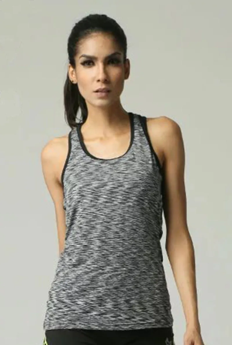 Buy Wome sleeveness running vests lady compression tight tops adult base layer