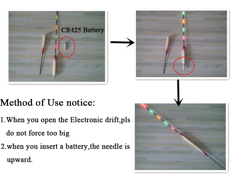 5 шт./упак. электронный Рыбалка плавающие батарейки CR425 ночное электронные цифровые светящиеся плавающие батарейки литий Pin клетки рыболовные аксессуары