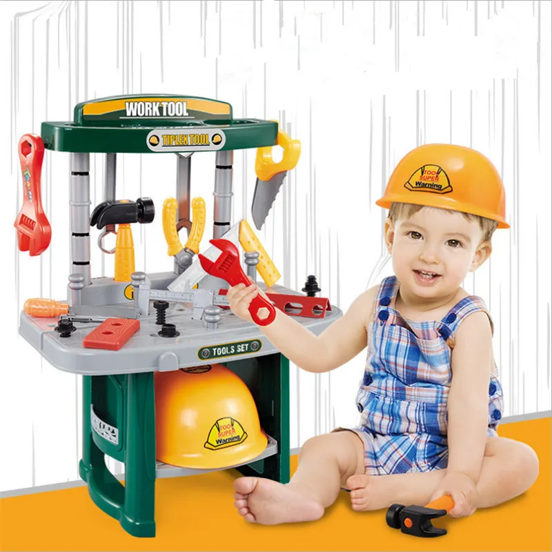 

Pretend Play Toy Utensils Simulation Repair Tool Set Boy Toys Multifunction Puzzle DIY Toy Hand Tool Table Play Educational Toys