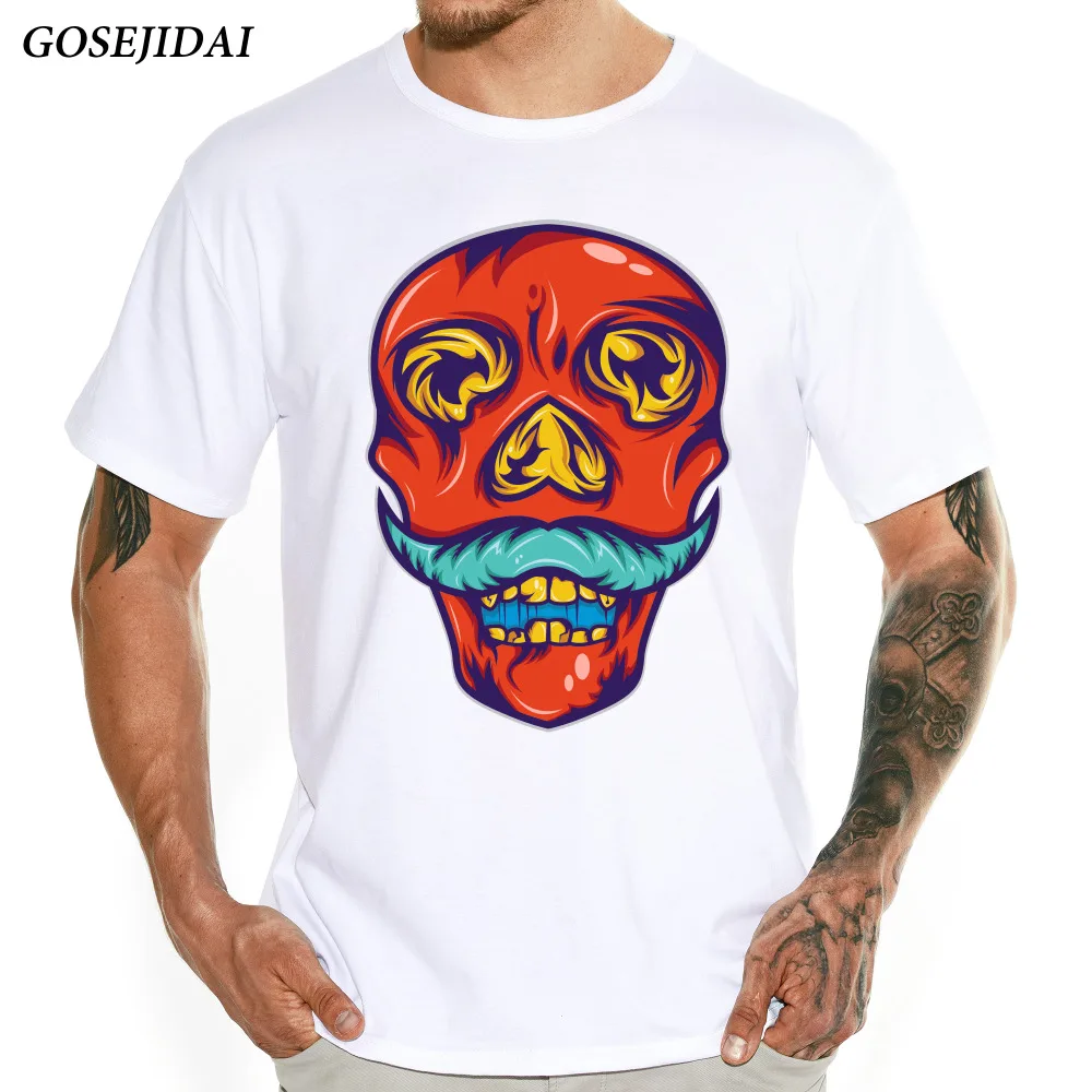 Мужская футболка с коротким рукавом и круглым вырезом модная летняя принтом