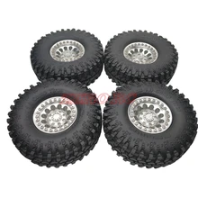 4 шт. 1," ROCK, колесные диски из металла 1,9 колесо с бедлоком+ RC4WD 114 мм покрышки для осевой SCX10 TRX-4 D90 TF2 MST