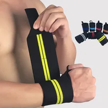 1 шт) тренажерный зал повязка для запястья спортивные защитные перчатки, поддержка запястья ремни обертывания для тяжелой атлетики протектор