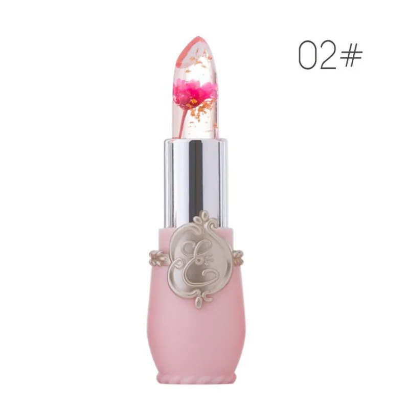 

minfei Beauty Bright Flower Crystal Jelly Lipstick Magic Temperature Change Color Lip Balm Makeupbatom mate maquiagem maquillaje