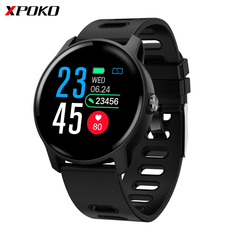 

XPOKO S08 Smart Watch IP68 Waterproof Watch Smart Heart Rate Monitor Blood Pressure 1.3Inch Bluetooth Sport Smartwatch For Phone