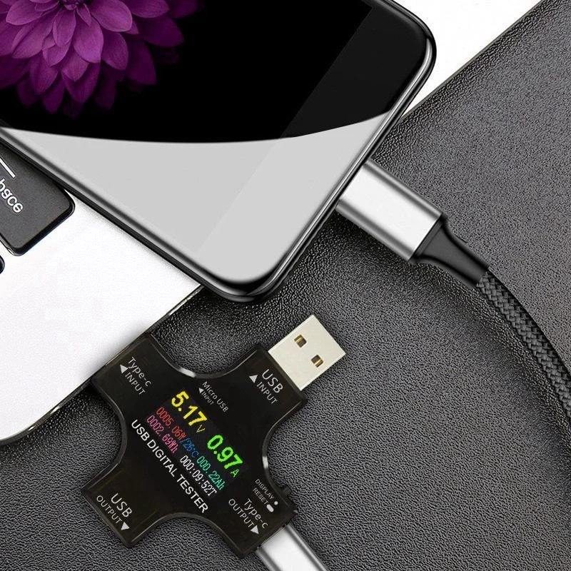 Цветной Usb тестер беспроводной Bluetooth тип-c Pd цифровой вольтметр Vurrent метр Амперметр Напряжение Usb ток тестер измерители