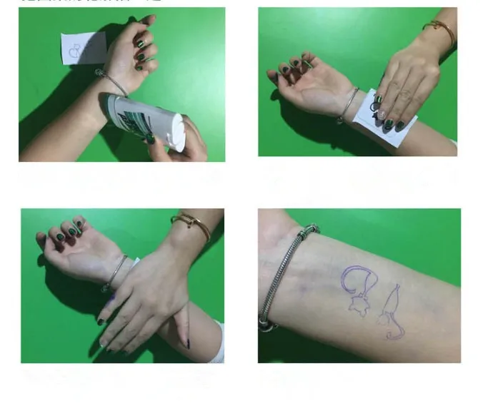 5 шт. 4 слоя Углеродные термальные трафаретные татуировки переводная бумага копировальная бумага калька профессиональные аксессуары для татуировки