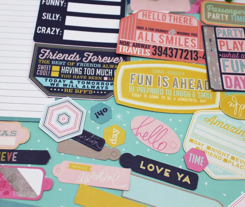 73 шт. в форме Cardstock вырезная бумага "сделай сам"/ПВХ бумага украшения для DIY Скрапбукинг счастливый планировщик/Card Making/журналистский проект
