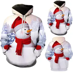Мужская осенне-зимняя Рождественская Толстовка с принтом лося и длинными рукавами, топы, популярный свитер для продажи, мужская мода