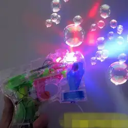 Электрические bubble gun Автоматическая Пузыри водяной пистолет Музыка Flash пузырь машины Пузыри Дети Открытый Игрушечные лошадки недавно