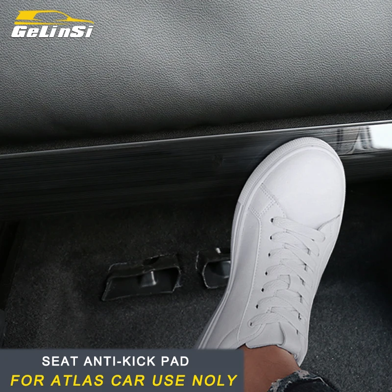 

GELINSI For VW Volkswagen Passat Polo LAVIDA Arteon Magotan Sagitar Bora Car Seat Anti Kick Board Pad Cover Chrome Accessories