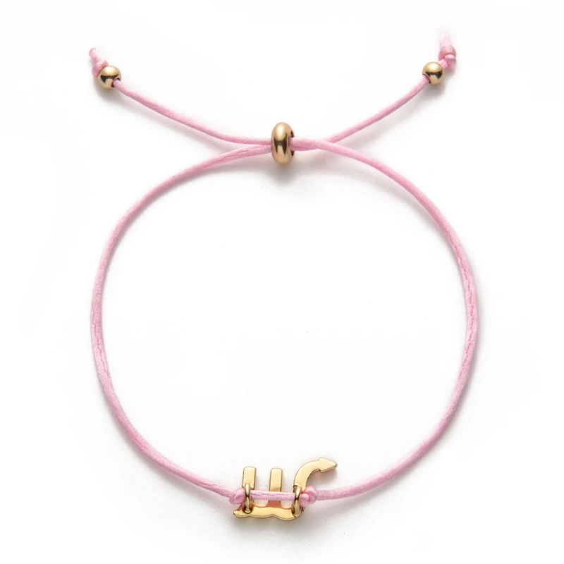 Модные украшения 12 созвездий Зодиака Скорпион счастливая веревка браслет браслеты для женщин мужчин подарок на день рождения
