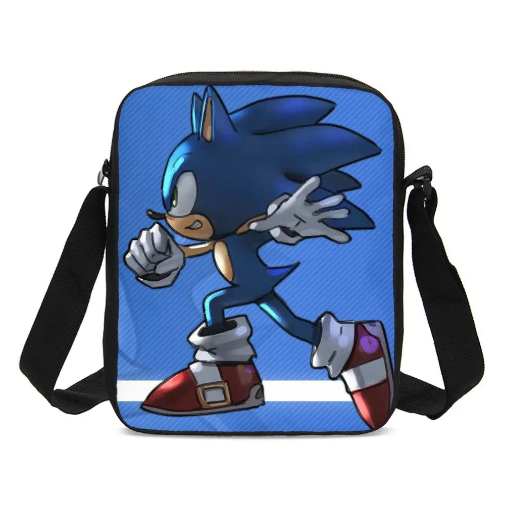 Новинка 2020 года Детские сумки через плечо Sonic Pring Парусиновые мессенджеры для