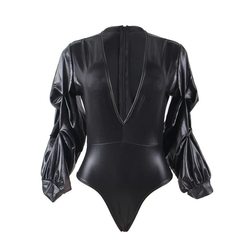 Leather Bodysuit03