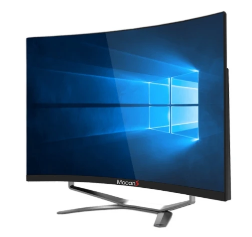 2018 New China 21.5 23.5 27 32 inch VGA + DVI + SPK HD curved pc computer