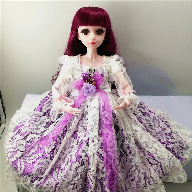 BJD кукла 1/3 60 см кукла с BJD одежда парики обувь макияж девушка подарок игрушки ручной работы силиконовая кукла реборн модная игрушка для детей - Цвет: Bjd doll 12