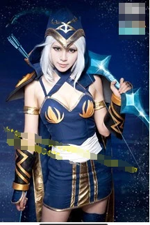 

LOL Ashe Customized Uniforms Cosplay Costume Free Shipping