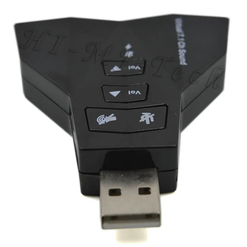 Для ПК ноутбук WinXP/78 Linux MacOS Внешний USB аудио адаптер звуковой карты Виртуальный 7 1