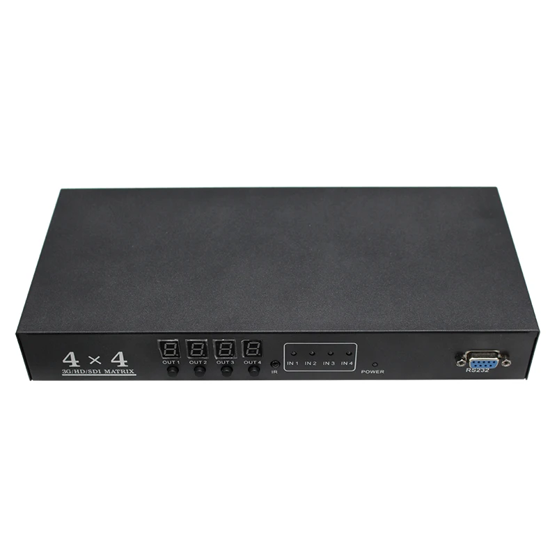 Wiistar SDI Matrix Switch 4X4 SDI Switcher Splitter 4 In 4 Out 1080P Video RS232 Ethernet IR Remote Control
