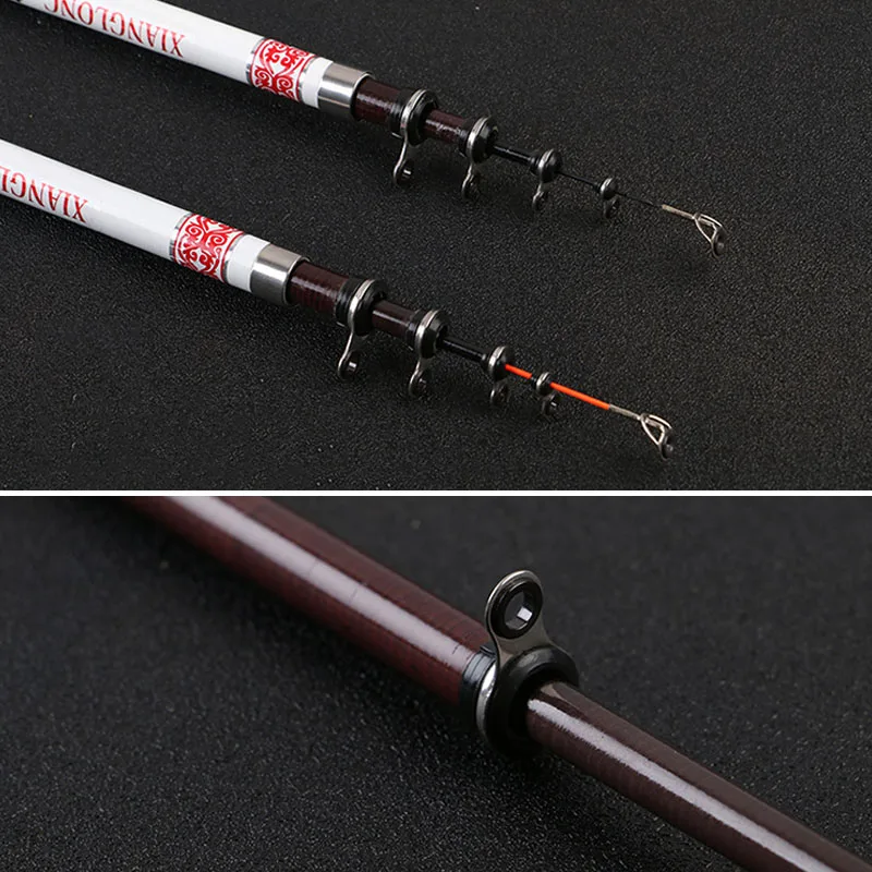 

1.8/2.1/2.4/2.7/3m Telescopic Fishing Rod Carbon Fiber Retractable Travel Portable Sea Fishing Pole ZJ55