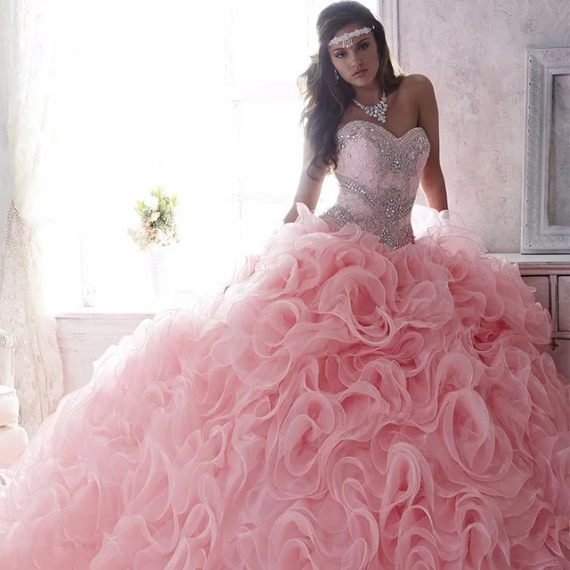 light pink puffy dress
