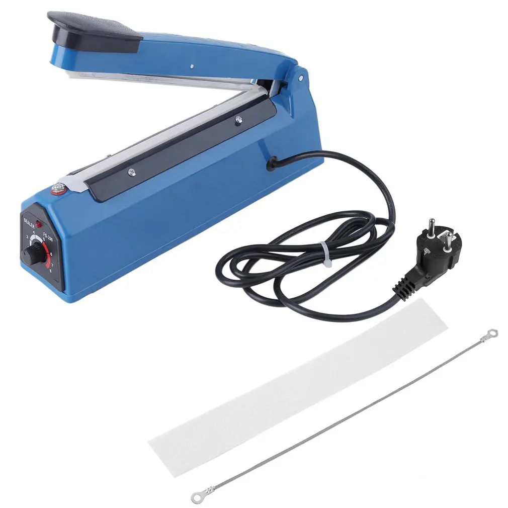 

300mm Sealing Length Hand Operated ABS Impulse Heat Sealer Plastic Bag Packing Sealing Machine Food Saver Storage EU Plug