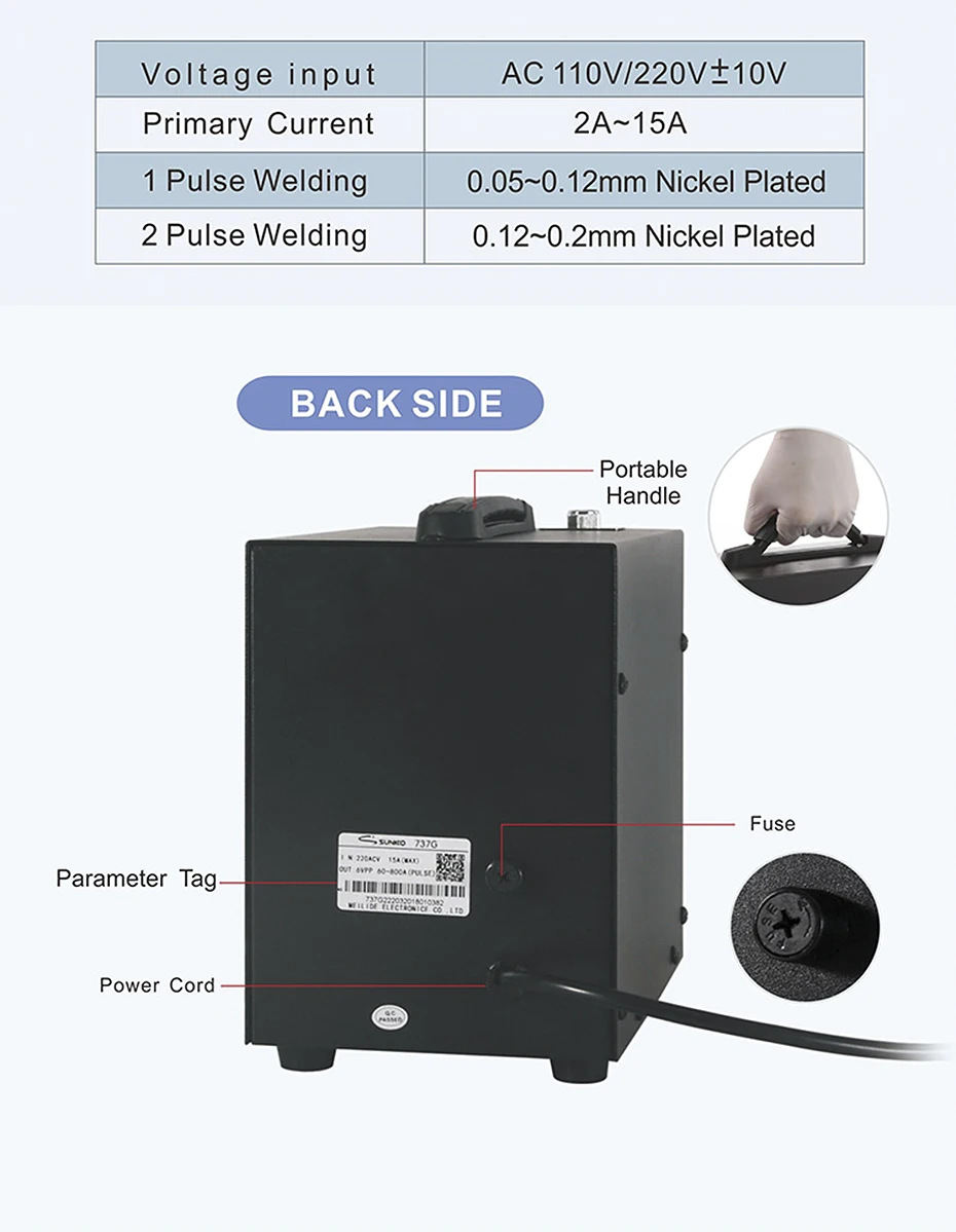 SUNKKO 737G Spot Welder 8