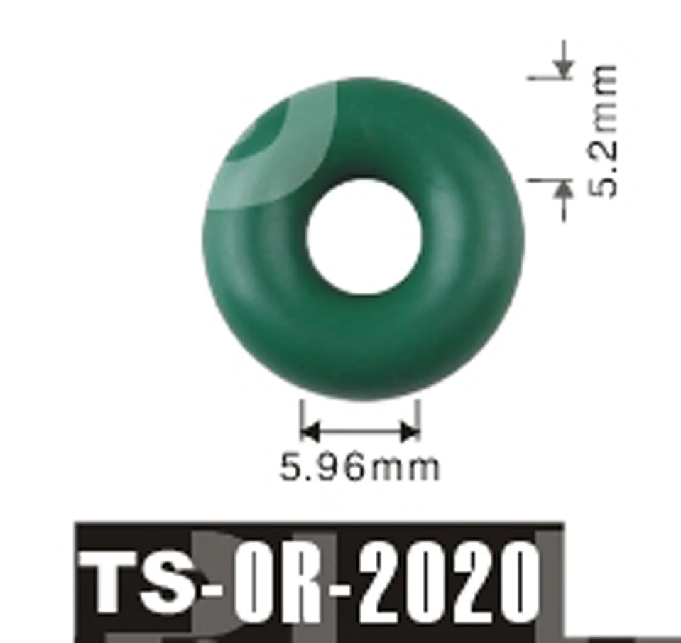 

free shipping Tenso 5.96x5.2 mm fuel injector viton O'Rings ORings O Rings O-Rings for cars TS2020