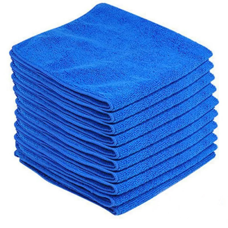 5/10Pcs Soft Auto Car Microfiber Wash Cloth Cleaning Towels Hair Drying Duster 