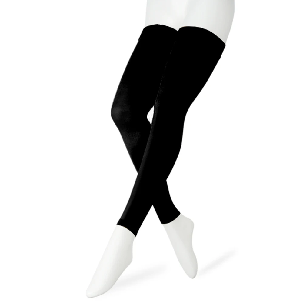 Новые 30-40 мм рт. Ст. Компрессионные носки для мужчин и женщин, медицинские градуированные спортивные подходят для бега, медсестры, путешествия, варикозные вены чулки - Цвет: Black