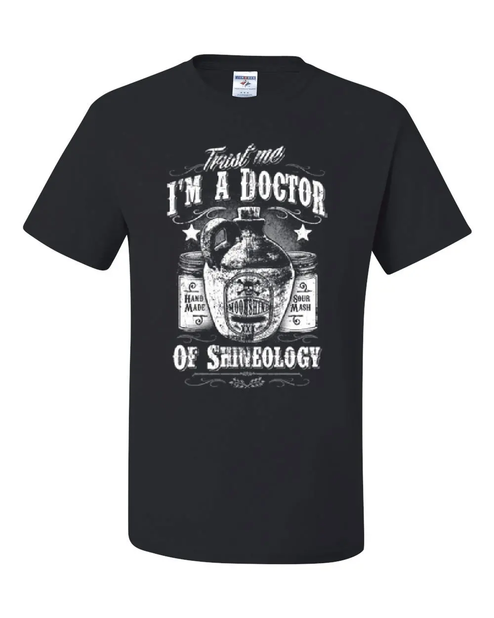 

Moonshine Doctor T-Shirt Shineology Whisky Liquor Booze Drinking Tee Shirt Cartoon t shirt men Unisex New Fashion tshirt