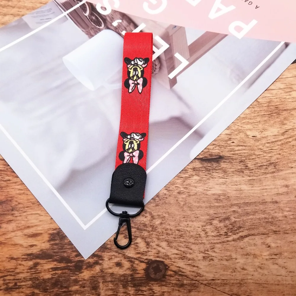 أحزمة هاتف المحمول الكرتون شنقا الرقبة حبل الحبل الفقرة llaves ل فون كاميرا USB حامل ID تمرير بطاقة اسم شارة حامل