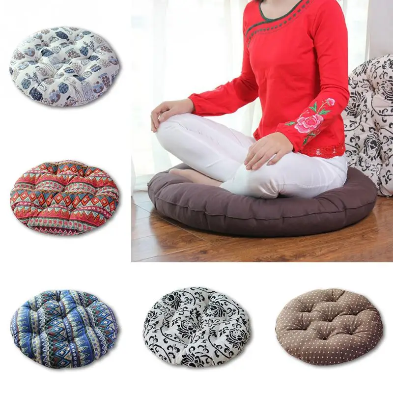 Elastic Chair Seat Cushion Round Japanese Cushion Comfortable Bar Chair