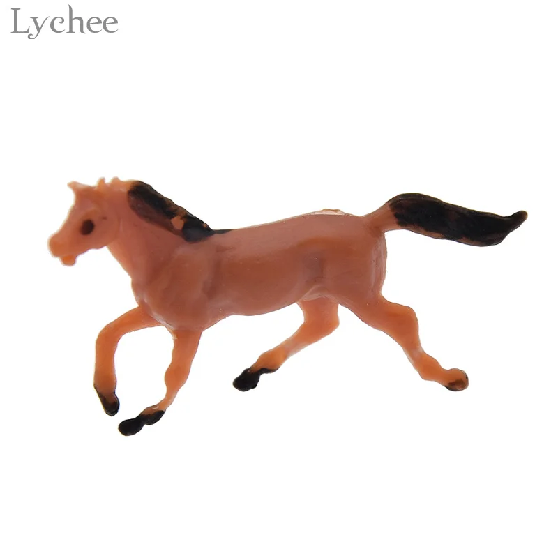 Lychee 10 шт. мини пластиковая модель лошадка пейзаж Zen садовый декор фигурки