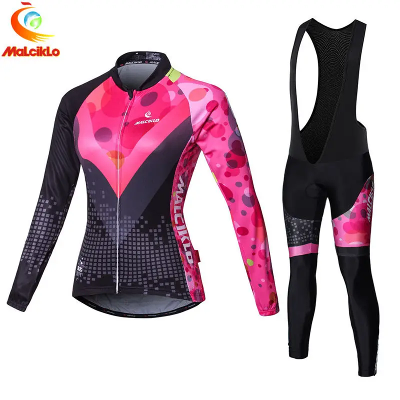 preço Malciklo Mulheres Ciclismo Jersey 2018 Pro MTB Bicicleta Desgaste Maillot Ciclismo Roupas Conjunto Verão de Ciclismo Roupas Ropa ciclismo Mujer