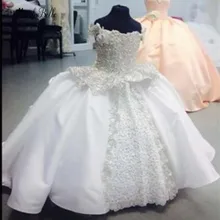 Modabelle/белые платья с цветочным узором для девочек; Vestido Daminha De Honra; кружевные платья с аппликацией для первого причастия для девочек; Baljurk Meisje