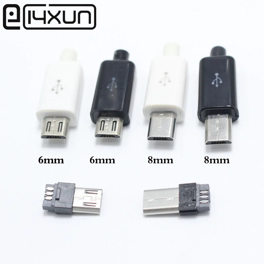 10 шт. 5 штырьков Micro USB штекер коннектор зарядное устройство 5P разъем для зарядки 4
