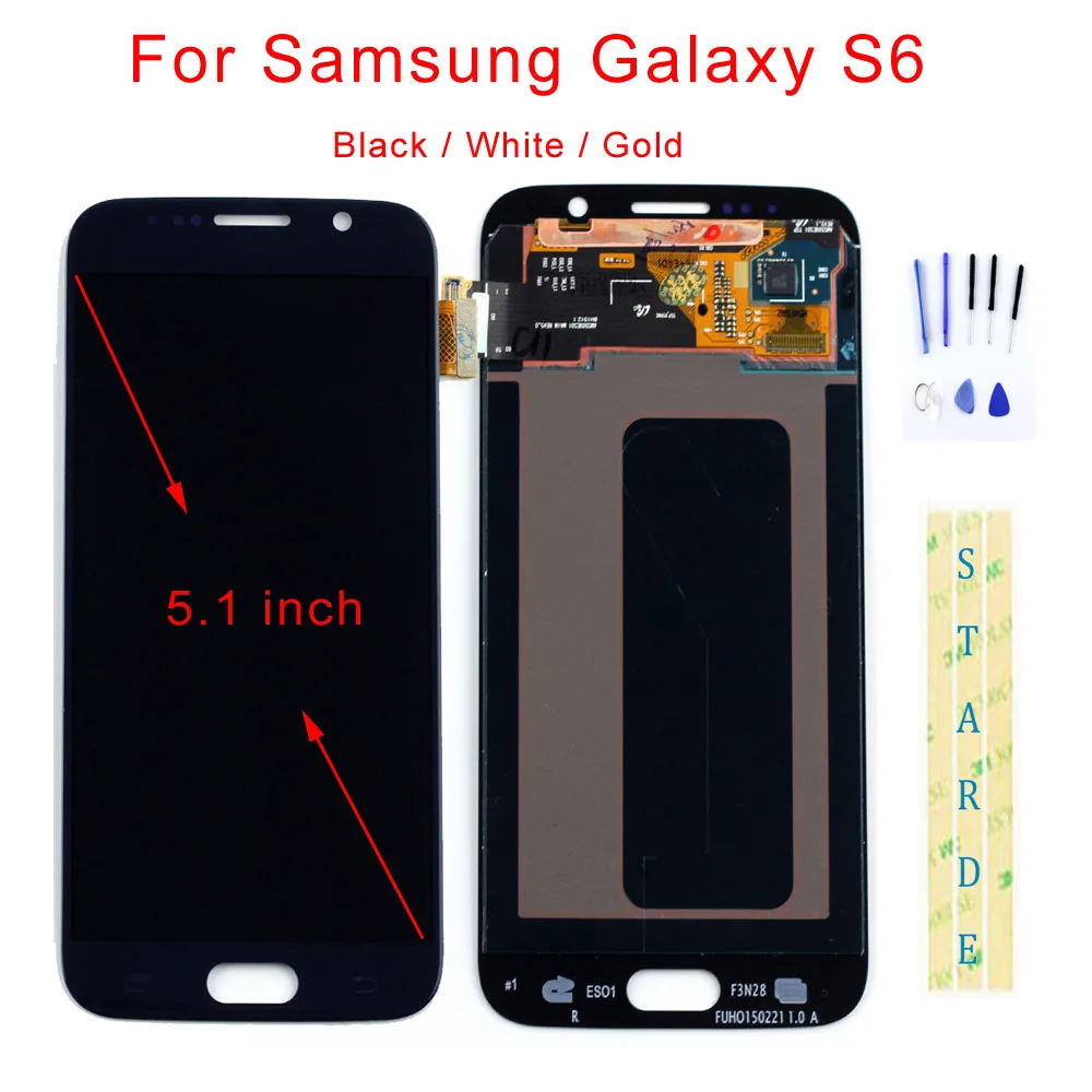 

STARDE Replacement LCD For Samsung Galaxy S6 LCD Display Touch Screen Digitizer Assembly 5.1"