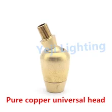 M10 внешний/Внутренняя резьба Чистая медь Универсальный поворот головы 360 градусов Латунь потолок поднялся основание светильника освещение аксессуары