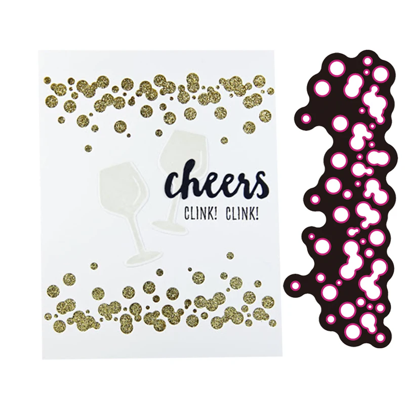 

Bubble Circle Border Edge Metal Cutting Dies For DIY Scrapbooking Embossing Paper Card Making Decorative Craft Die Cuts New 2018
