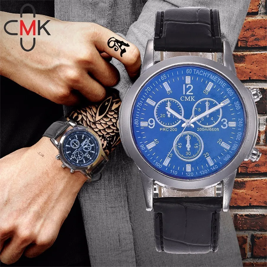 

CMK Men Watches 2018 Top Brand Luxury Famous Quartz Watch Mens Clock Male Wrist Watch For Men Quartz-watch Relogio Masculino