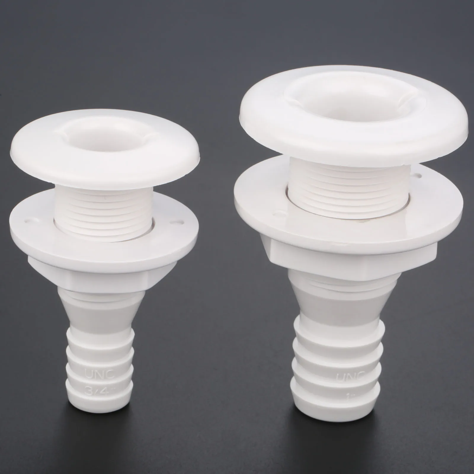 

3/4 / 1 Inch Plastic Thru Hull Bilge Fitting For Bilge Pump Aerator Hose Boat Marine Yacht Sail RV Camper Truck Boats Acceeories
