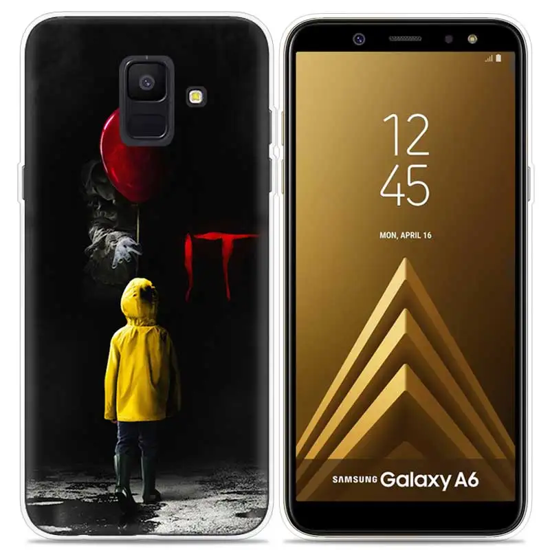 Джокера клоун ужас принт чехол для samsung Galaxy Note 8 9 J4 J6 J8 A6 A8 A7 A9 Star Lite S8 S9 плюс Винтаж крышка чехол - Цвет: 01