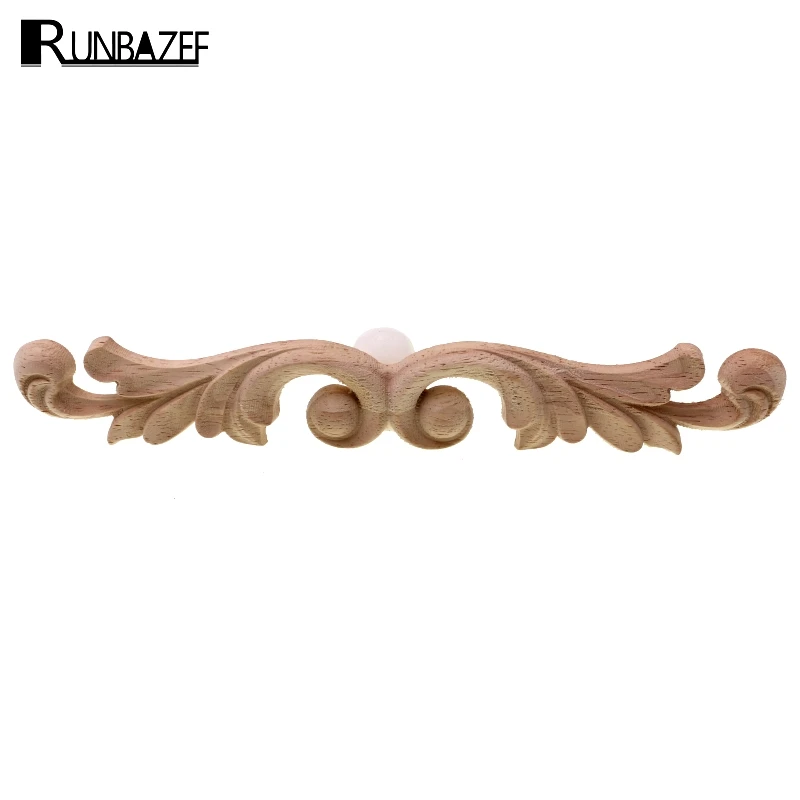 22.5 * 8 cm NO LOGO 1pc sin Pintar Madera de Cosecha Tallado del Marco de la Esquina onlay Apliques for el hogar Muebles Pared del Armario de Puertas Decoraci/ón Artesan/ía
