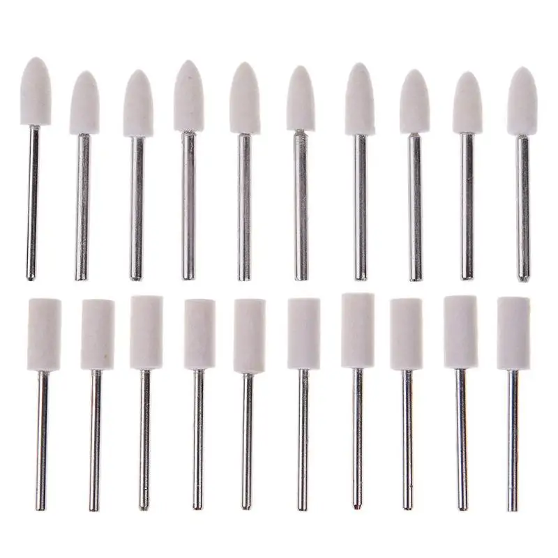 

7pcs/10pcs Wool Felt Metal Nail Art Buffing Pad Grinding Heads Polishing Tool Tapered and Cylindrical 2018 New Hot Sale
