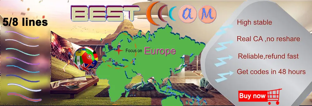 Cccam ESPA A Clines для 1/2 года Европа Испания стабильный сервер Ccam ESPA A 8 линий Oscam Германия Португалия Польша спутниковый декодер