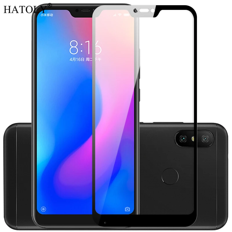 Tempered Glass Xiaomi Mi A2 Lite Glass 3D 9H Full Cover Film Screen Protector for Xiaomi Mi A2 ...