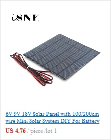 9 в 1120ма 10 Вт 10 Вт солнечная панель Стандартный эпоксидный поликристаллический кремний DIY батарея заряд энергии Модуль Мини Солнечная батарея игрушка